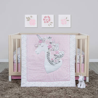 Purple unicorn 2024 crib bedding